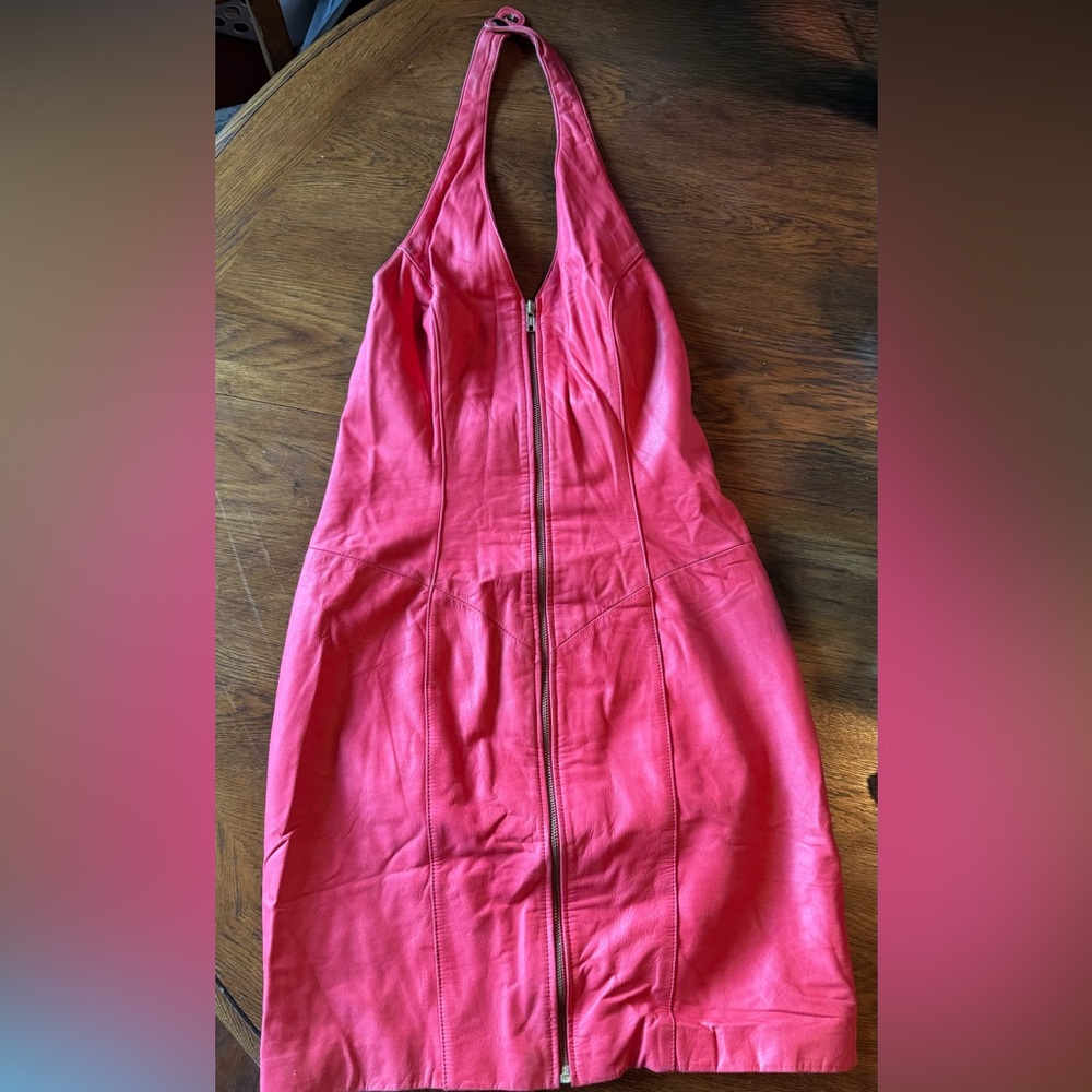 Wilson’s Leather Halter dress